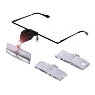 GAFAS LUPA CON LUZ LED      