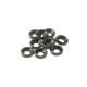 S69253 Arandela conica alumino 3 mm - 10 pcs - Negra