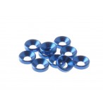 S69256 Arandela conica alumino 4 mm - 10 pcs - Azul