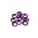 S69257 Arandela conica alumino 4 mm - 10 pcs - Purpura