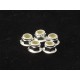 S69242 Tuerca Autoblocante Solapa Aluminio 4mm -5 pcs Plata