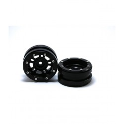 Beadlock Wheels PT- Distractor Black/Black 1.9 (2 Pcs)