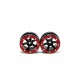 Beadlock Wheels PT- Slingshot Black/Red 1.9 (2 Pcs)