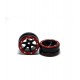 Beadlock Wheels PT- Slingshot Black/Red 1.9 (2 Pcs)