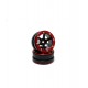 Beadlock Wheels PT- Slingshot Black/Red 1.9 (2 Pcs)