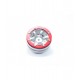Beadlock Wheels PT- Wave Silver/Red 1.9 (2 Pcs)
