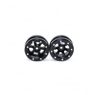 Beadlock Wheels PT- Claw Black/Black 1.9 (2 Pcs)