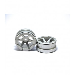 Beadlock Wheels PT- Slingshot Silver/Silver 1.9 (2 Pcs)