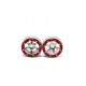 Beadlock Wheels PT- Slingshot Silver/Red 1.9 (2 Pcs)