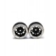  Beadlock Wheels PT- Distractor Black/Silver 1.9 (2 Pcs)