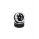  Beadlock Wheels PT- Distractor Black/Silver 1.9 (2 Pcs)