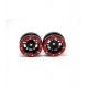  Beadlock Wheels PT- Distractor Black/Red 1.9 (2 Pcs)