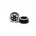 Beadlock Wheels PT- Claw Black/Silver 1.9 (2 Pcs)
