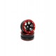 Beadlock Wheels PT- Wave Black/Red 1.9 (2 Pcs)