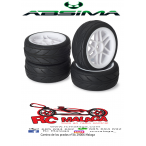 Juego de ruedas Onroad "6 Spoke / Profile" blanco 1:10 (4 piezas)