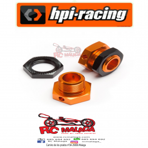 5MM HEX WHEEL ADAPTERS TROPHY BUGGY (ORANGE/BLACK