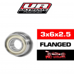 3X6X2.5MM RODAMIENTOS "HS" FLANGED TAPAS METALICAS (1U.)