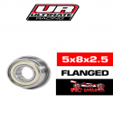 5X8X2.5MM RODAMIENTOS "HS" FLANGED TAPAS METALICAS (1U.)