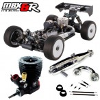 COMBO COCHE 1/8 OFF ROAD MBX8R + MOTOR M5S + ESCAPE COMPLETO 2141