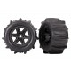 Neumáticos y ruedas, ensamblados, pegados (ruedas negras de 3,8', neumáticos de paleta, inserciones de espuma)