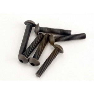 Tornillos, máquina de cabeza semiesférica de 3 x 15 mm (hexagonal) (6)