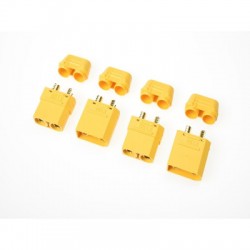 Connector - XT-90H - w/ Cap - Gold Plated - Male + Female
