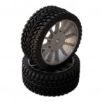 1/10 RADIAL 26MM SPORT LLANTA NEGRA 10 RADIOS (2U.)