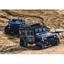 TRX-4M 1/18 Scale and Trail Crawler Land Rover 4WD Electric Truck with TQ Silver