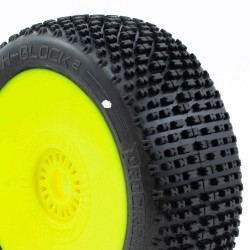 H-BLOCK V2 BUGGY C1 (SUPER SOFT) EN LLANTA AMARILLA (2PCS.)