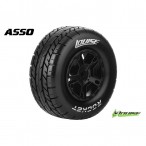 SC-ROCKET 1:10 Short Course Tire Set Mounted Soft Black Rim