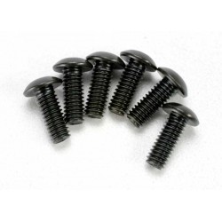 Tornillos, máquina de cabeza semiesférica de 4 x 12 mm (hexagonal) (6)