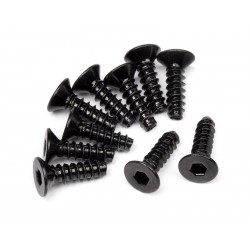 TP. FLAT HEAD SCREW M3x10mm (HEX SOCKET/10pcs)