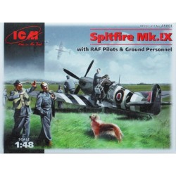 Spitfire Mk.IX with RAF Pilots and Ground Personnel