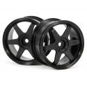 TE37 Wheel 26mm Black 0mm Offset