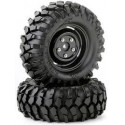 Tire set Crawler 96mm black scale rim