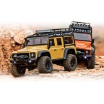 CAMIÓN ELÉCTRICO TRAXXAS TRX-4M ESCALA 1/18 Y TRAIL CRAWLER LAND ROVER 4WD CON TQ NARANJA