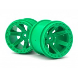 Rueda Quantum MT de 2,8" (verde/2 piezas)