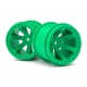 Rueda Quantum MT de 2,8" (verde/2 piezas)