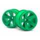 Rueda Quantum XT de 2,8" (verde/2 piezas)