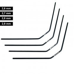 SET BARRAS ESTABILIZADORAS ULTIMATE TRASERAS MUGEN, ASSOCIATED, XRAY (4u)