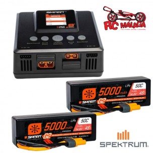 Smart Powerstage 8S Surface Bundle: (2) G2 5000mAh 4S LiPo IC5 & S250 Charger EU